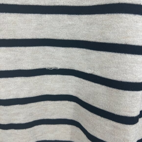 Liz Claiborne Ivory Black Stripe Sweater Women's Medium - Picture 6 of 6
